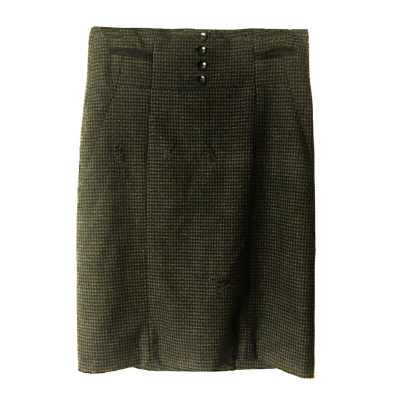 Vera Modo Houndstooth Pencil Skirt Size 36 - Picture 1 of 5